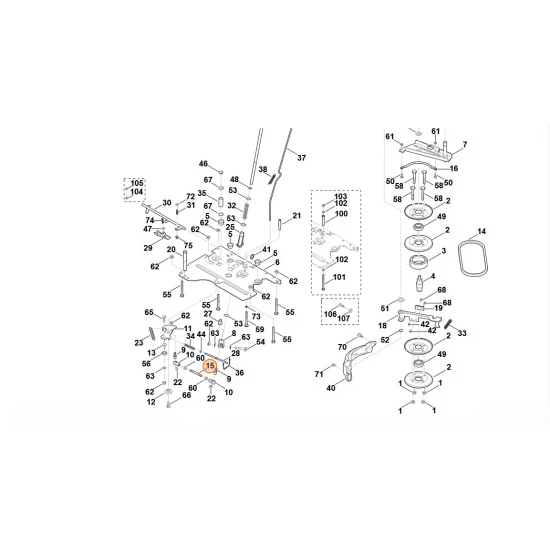 STIHL  drążek gwintowany 6170 162 9500